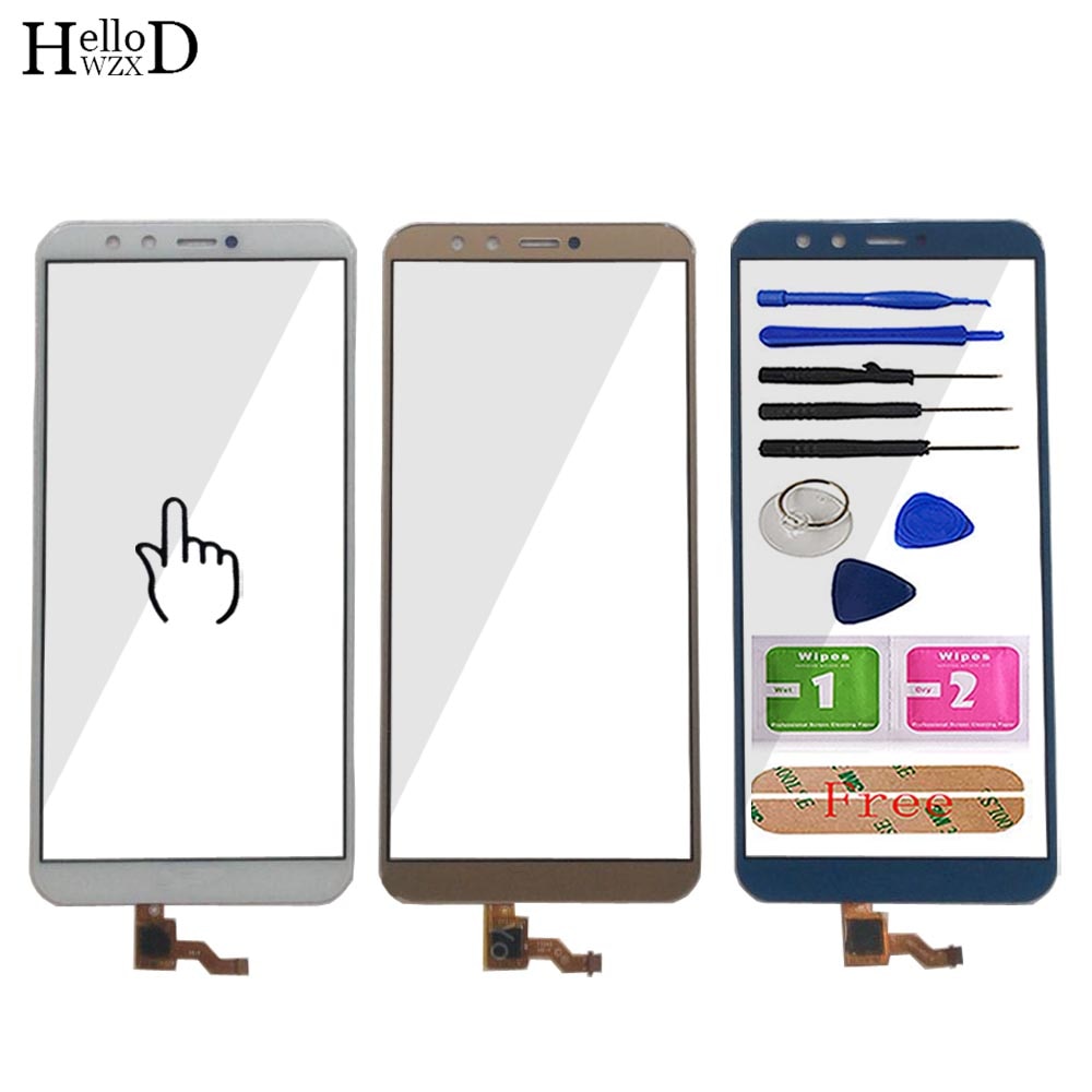 Pantalla táctil móvil para Huawei Honor 9 Lite LLD-L22A, LLD-L31, Sensor de pantalla táctil, piezas de vidrio frontal, herramientas adhesivas