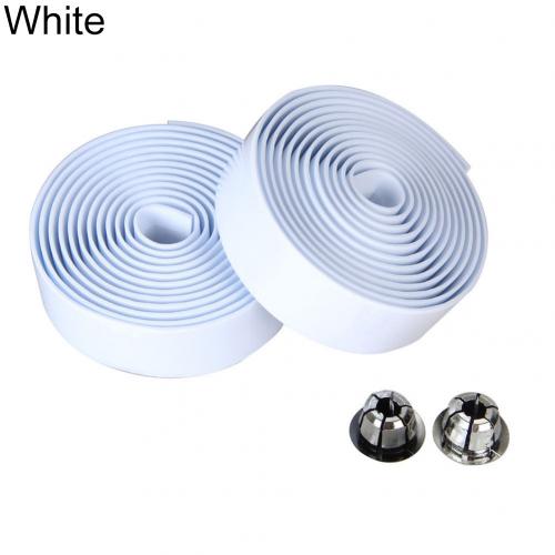 Cinta de manillar de camuflaje para Ciclismo, cinturón con asa para Ciclismo, corcho antideslizante, accesorios para Ciclismo, 2 uds.: Blanco