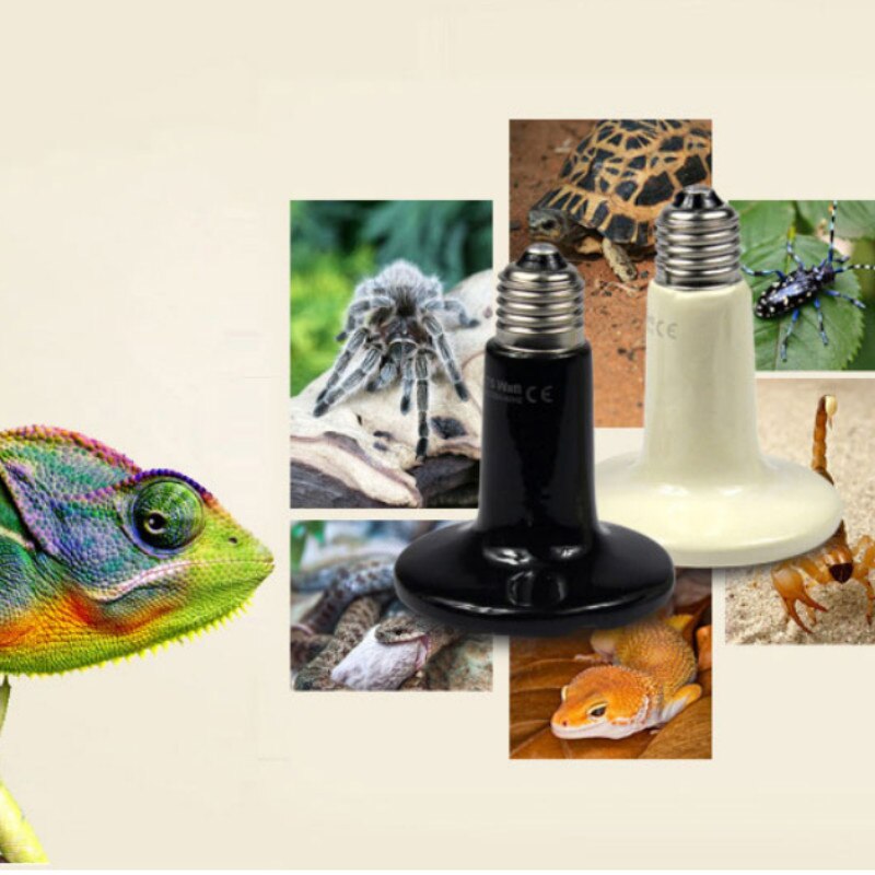 Pet Heating Light Bulb Infrared Black Ceramic Emitter Heat Lamp Bulb For Reptile Animals Heater Brooder ceramic heate