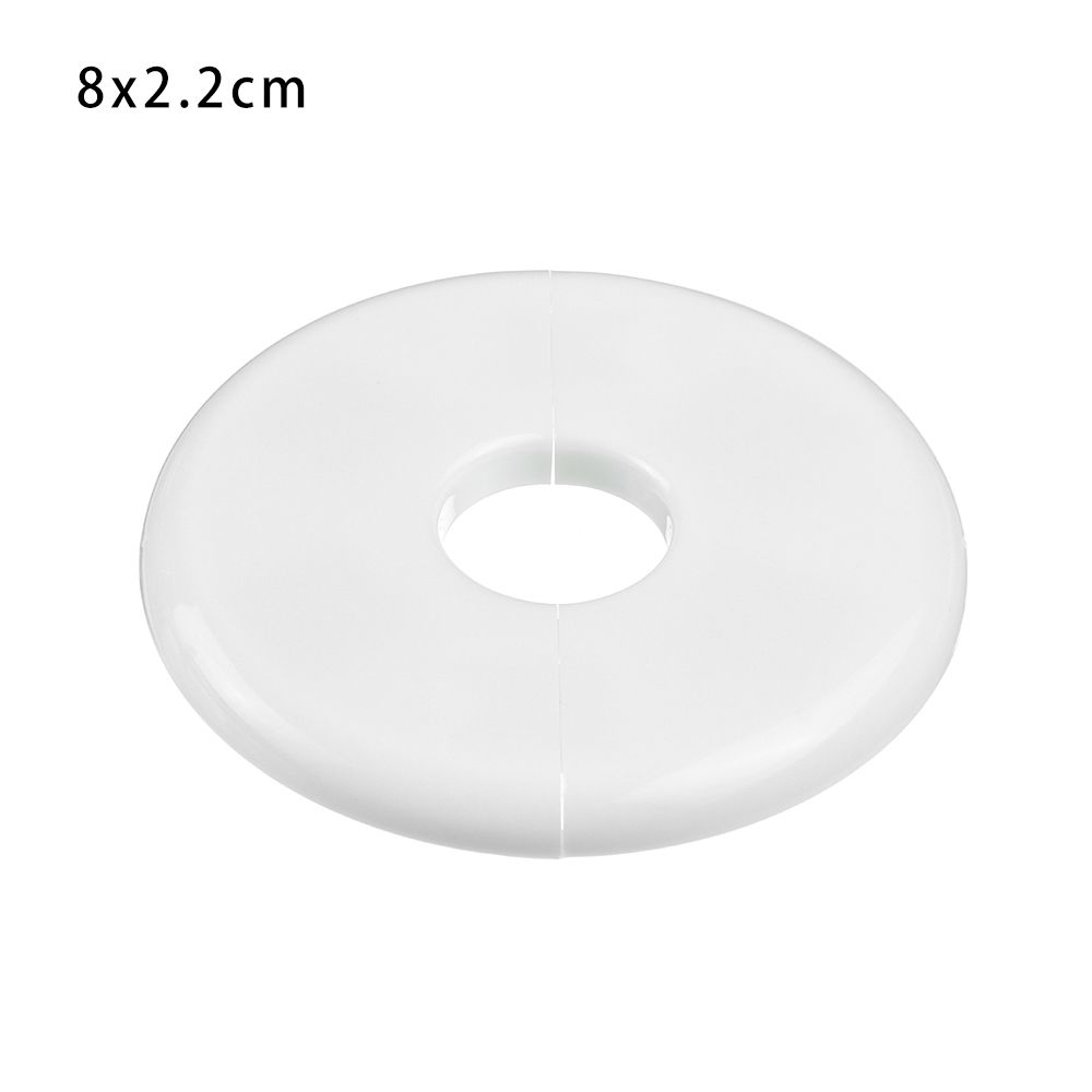 Flange Cover Faucet Decor Plastic Decorative Cover Air Conditioning Hole Decoration Pipe Wall Covers Faucet Accessories: 8x2.2cm