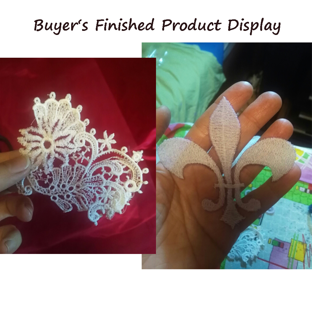 Sanbest 40um Water Soluble Film Wash Away Cold Water Solute Embroidery Backing Embroidery Stabilizer Topping Sewing Film FL00032