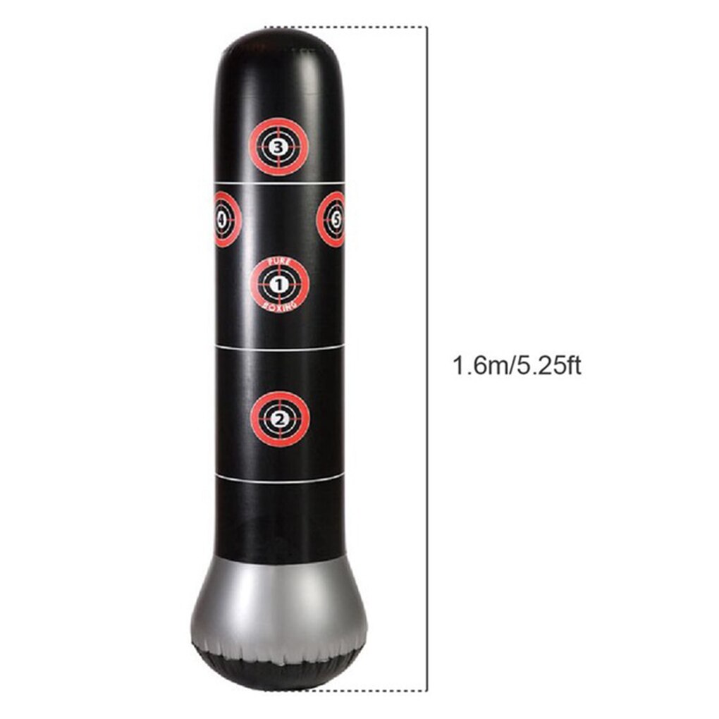 160cm/150cm Boxing Punching Bag Inflatable Free-Stand Boxing Standing Water Base Training Pressure Relief Bounce Back Sandbag: 1.6M