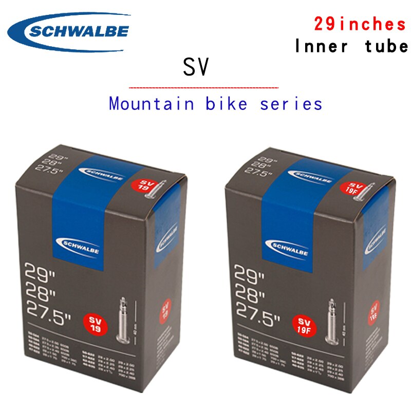 Schwalbe mountain bike butyl rubber inner tube 29 inch sv19 sv19A French valve Road City bicycle tire accessories