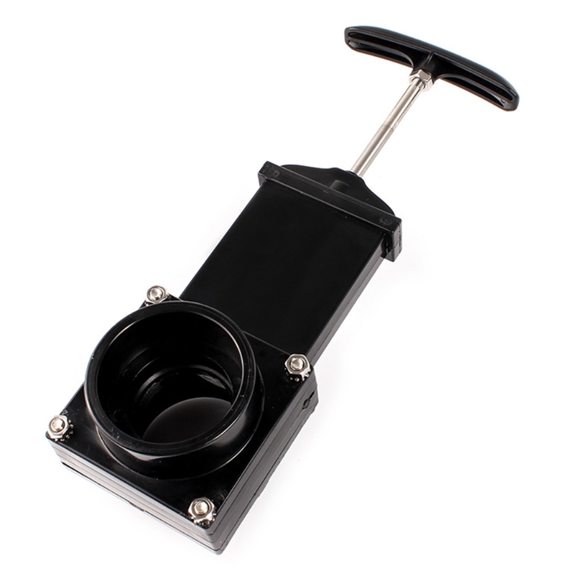 Trailer RV Drainage Pipe Valve Sewer Hose Valve Adapter Knife Water Gate Connector with Durable Handle