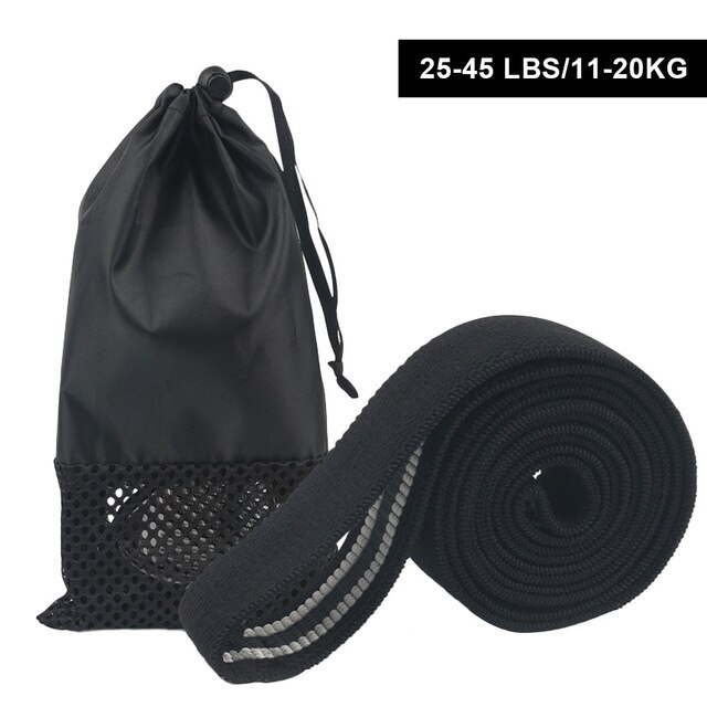 Fitness Lange Weerstand Bands Stof Set Oefening Workout Elastiekjes Voor Pull Up Vrouw Assist 4 Niveaus Workout Bands: Black