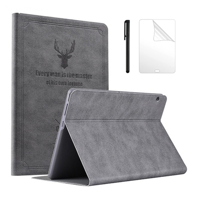Magnetiskt fodral för ipad 9.7 modell  a1822/a1893 smart pu läder funda skal med automatisk sömn/vakning + film+penna