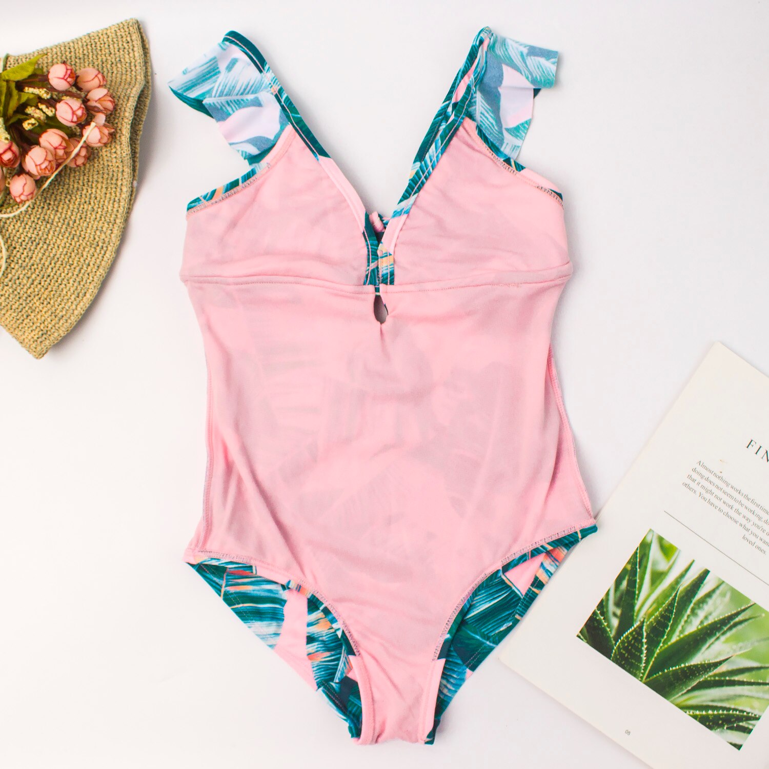 Girls Bikini Swimsuit Summer One Piece Girls Print Swimming Suit 7~16Year Girls Swimwear Children Beachwear Bathing Suit