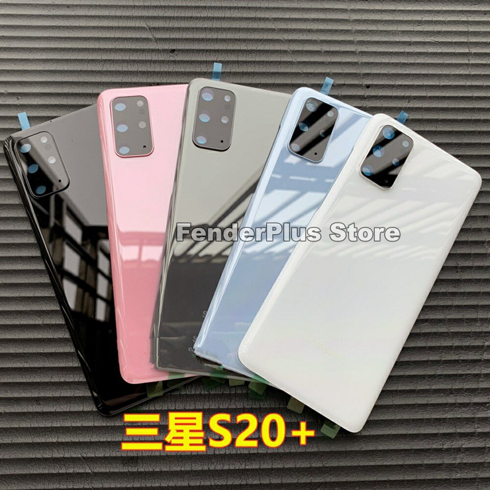 Galaxy S20/S20 Plus/S20 Ultra Batterij Back Cover Deur Achter Glas Behuizing Case Camera Lens Frame Voor samsung S20 + S20 Glas Cover