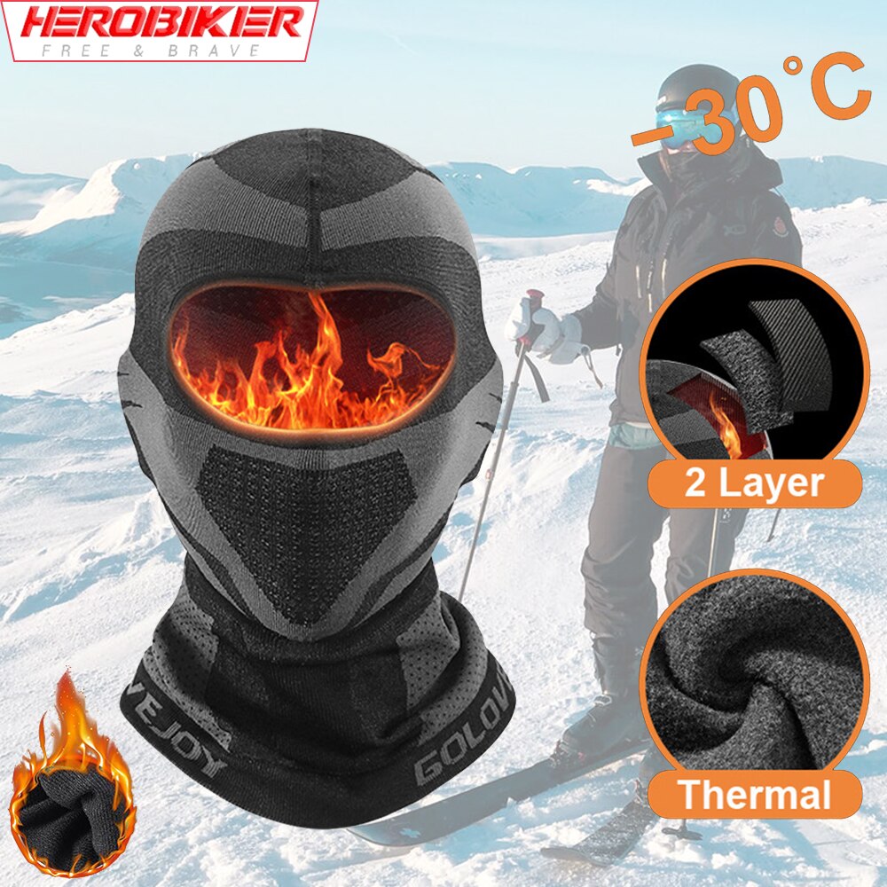 Motorcycle Cycling Mask Skiing Balaclava Cycling Bandana Breathable Face Mask Motorcycle Neck Gaiter Winter Face Cover Ski Masks