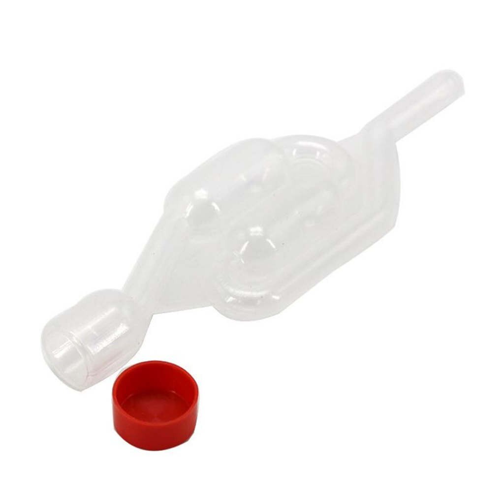 Bubble Luchtsluis S Type Luchtsluis One-Way Uitlaat Water Seal Valve Met Silicon Grommet Bier Wijn Gisting Air Lock brouwen #50G