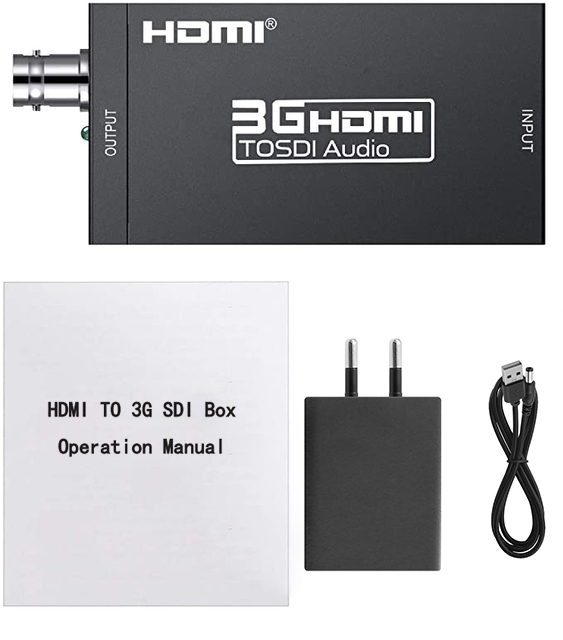 HDMI naar SDI-converter HD Video 1080P HDMI naar BNC SDI/HD-SDI/3G-SDI voor monitor HDTV: Oranje