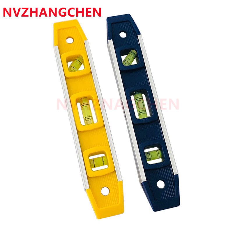 9 inch 3 Spirit Level Bubble Magnetic Ruler Vertical And Horizontal Mini Pocket Portable Spirit Level Gradienter Measuring Tool