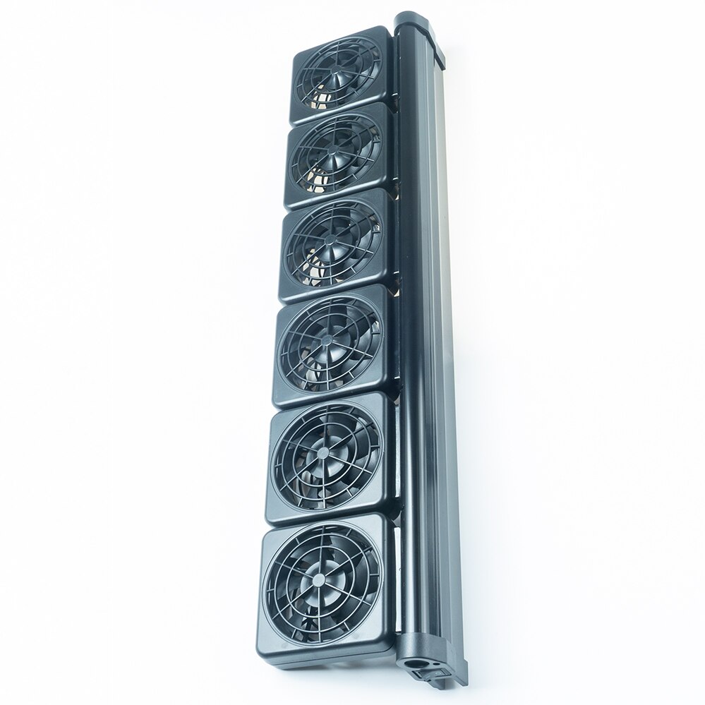 Aquarium Lüfter 100-240V Wasser Kühler für Aquarium Wasser Kühler Kühlung für Aquarium Garnelen/Gepflanzt zubehör Liefert: 6-Fan Fast Only / BS I UK Plug