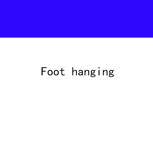 Stra: Foot hanging