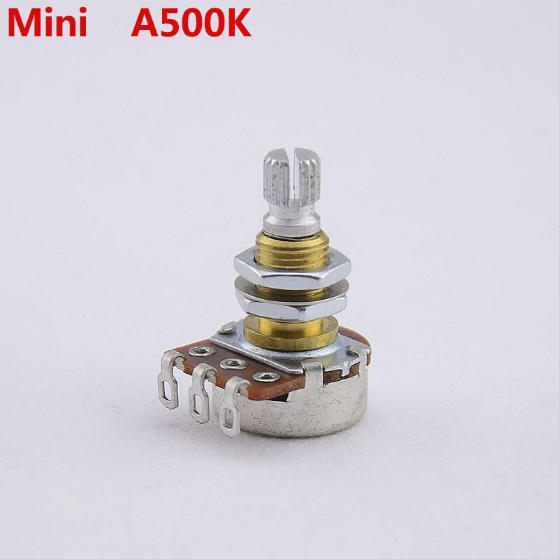 【Made in korea】potenciómetro de eje de latón alfa (POT) para bajo de guitarra eléctrica A250K/B250K/A500K/B500K: Mini A500K 1 Piece