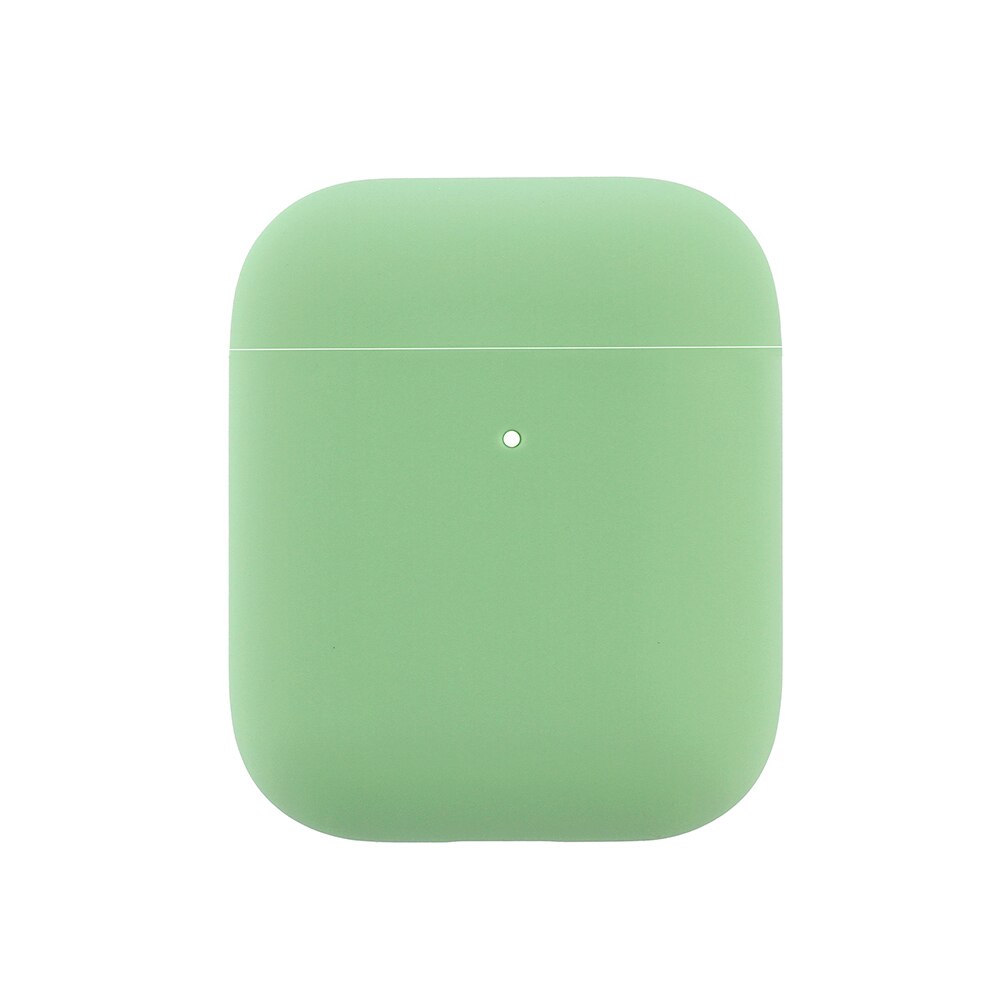 Casos de silicone macio para apple airpods 1/2 caso protetor bluetooth sem fio fone de ouvido capa para apple ar pods caixa de carregamento sacos: Avocadao green
