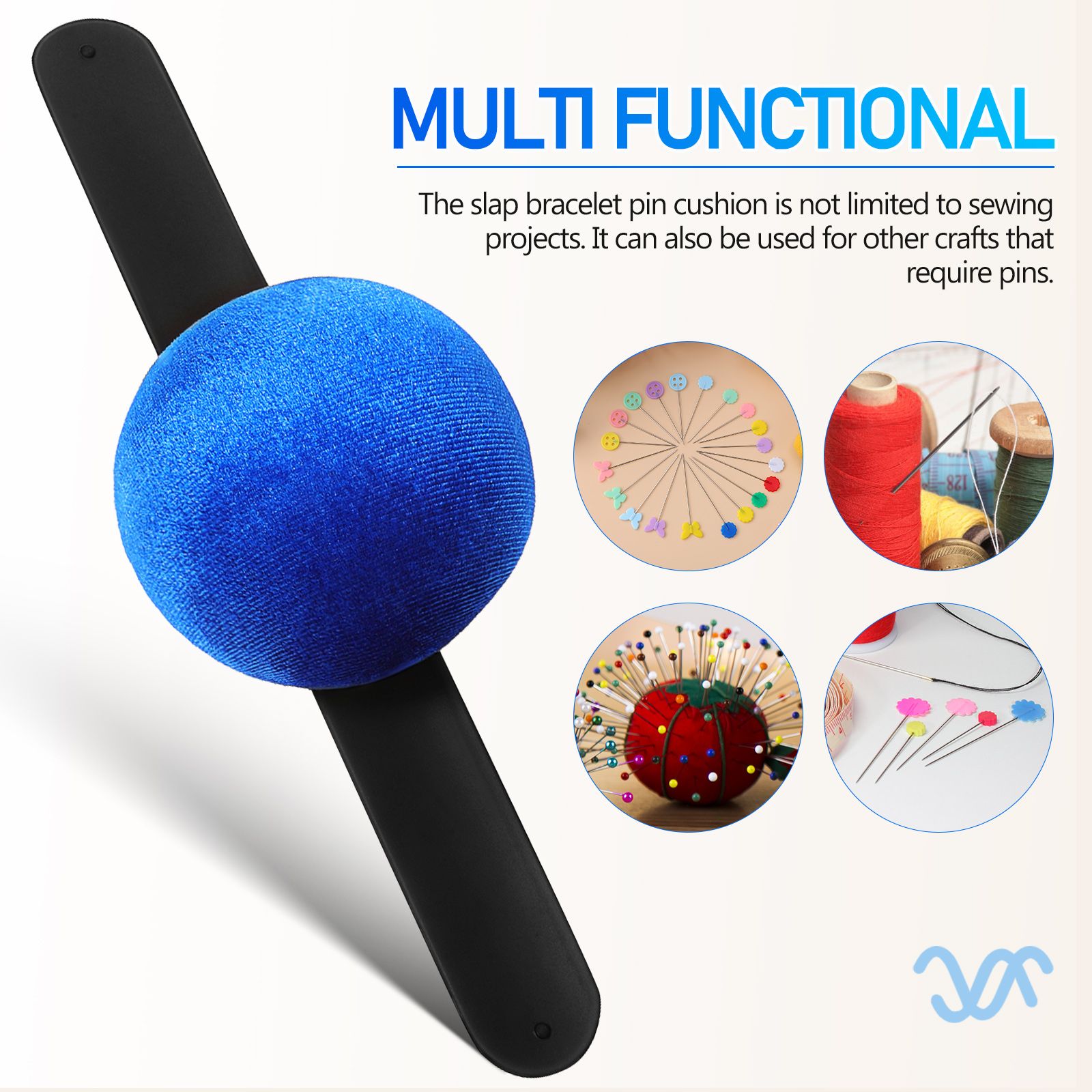 Portable Wrist Pin Cushion Adjustable Needle Holde... – Vicedeal