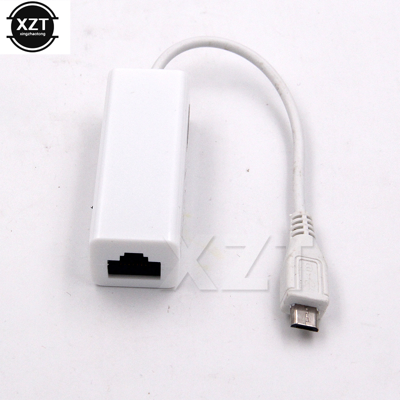 Micro USB 2,0 5 pines a Ethernet 10/100 M RJ45 red Lan cable adaptador tarjeta Micro usb a lan conector de tarjeta para tableta