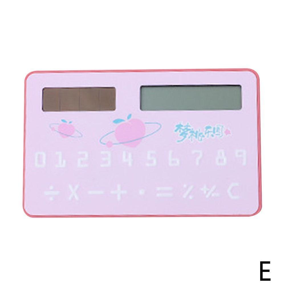 Calculadora de energía Solar de 8 dígitos con cálculo aritmético táctil portátil útiles para exámenes para estudiantes calculadora Sc X1X4: E
