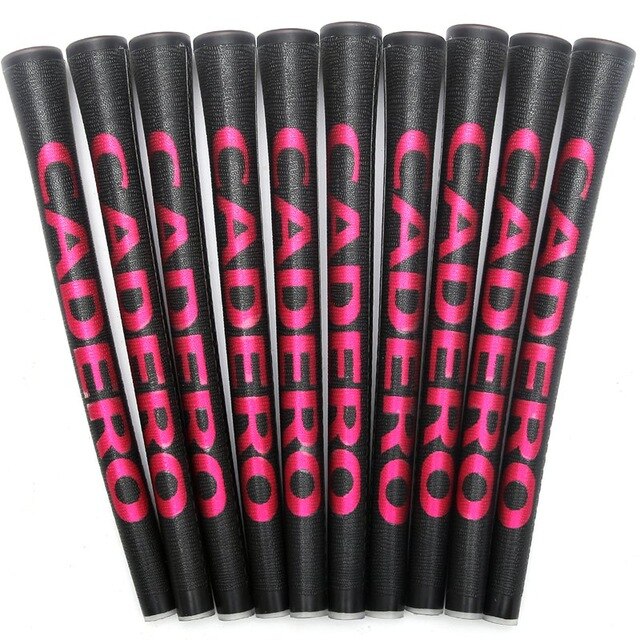 CADERO Kristall 10 Teile/los Standard Golf Griffe 10 Farben Erhältlich Wahl Mit Weichen Material: Schwarz-rot