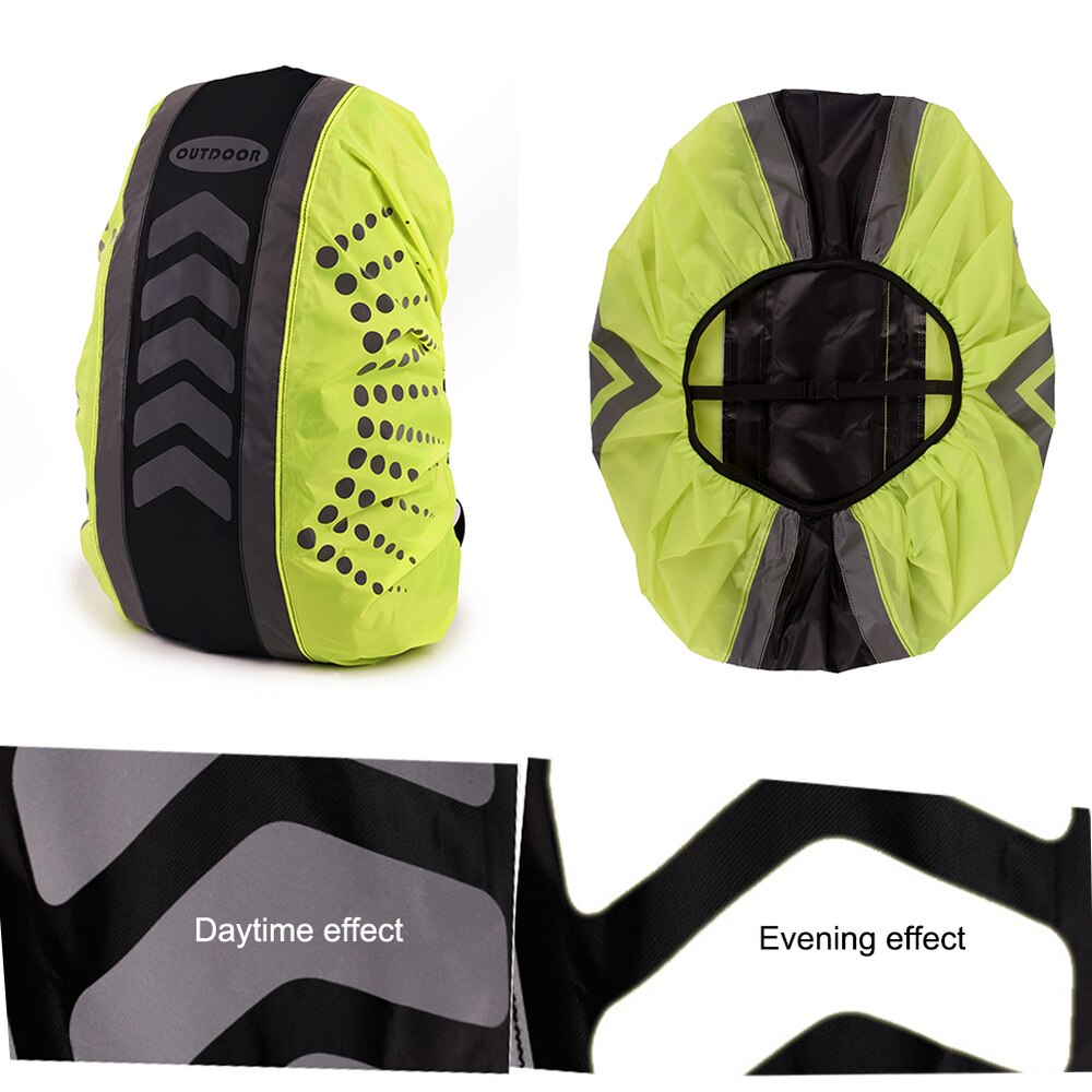 Outdoor Multipurpose Waterproof High Visibility Reflective Bag Backpack Rucksack Rain Cover For Fishing Night Riding Sports