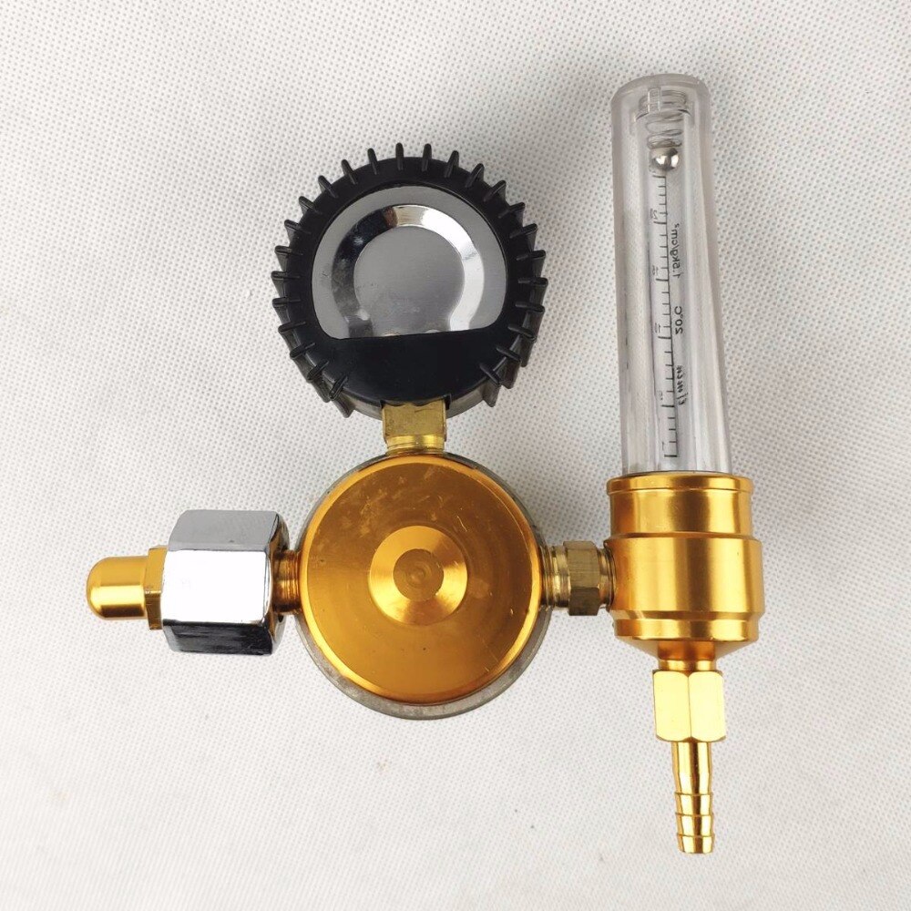 Gas Regulator Flowmeter for MIG/MAG TIG Welding 0-25 Mpa Argon CO2 Helium Nitrogen Gas Meter Guage