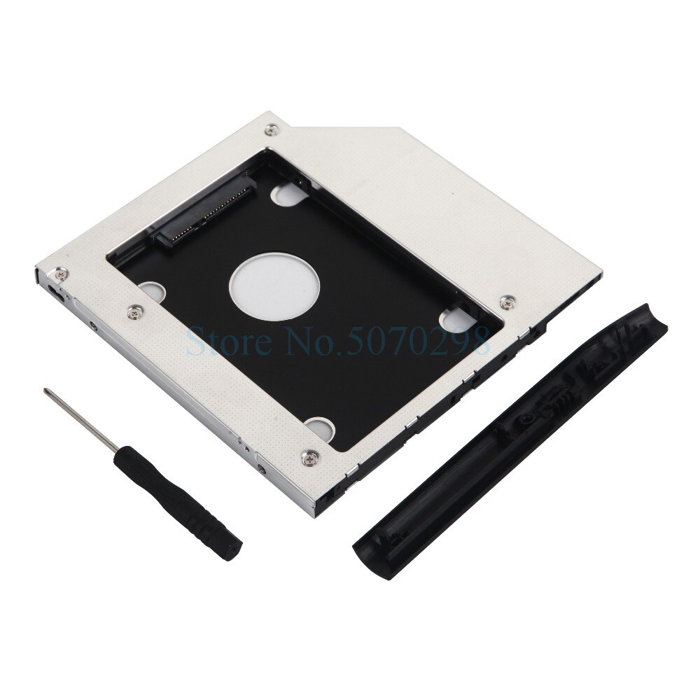 2.5" HDD SSD Caddy With Bezel Faceplate For Dell Latitude E5420 E5520 E5430 E5530