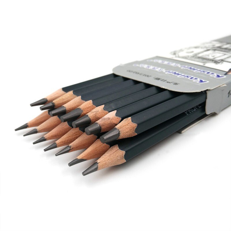 Art Sketch Wooden Pencil Exam Pencil Stationery Student Supplies Student Pencil Drawing Tools Set of 14 Different Specification
