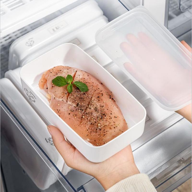 Refrigerator Fresh-keeping Box Lunch Box Bento Microwae Heating Lunch Container Food Storage Box Sealed Cold Storage Box