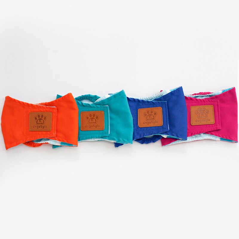 Couche réutilisable pour chien, sous-vêtement en coton, accessoire hygiénique pour animal de compagnie