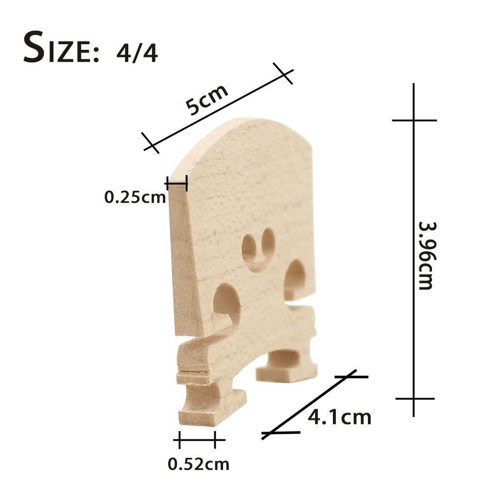 Violin Bridge Maple Wood Material Violin Code for 4/4 3/4 1/2 1/4 1/8 Size Violin Instrument Accessory