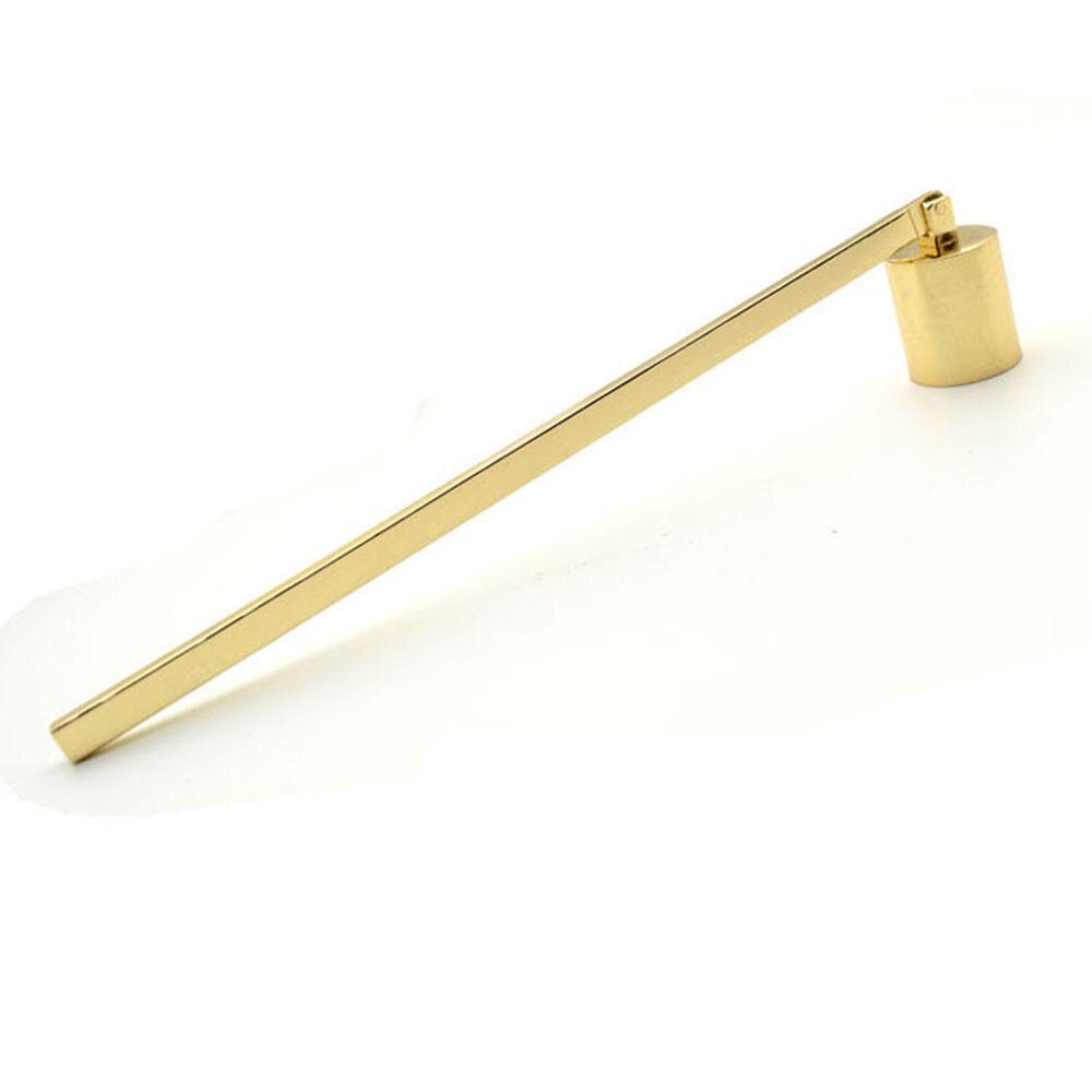 Candle Snuffer Candle Extinguisher with Handle Hinged Candlesnuffers Wick Snuffer Candle Accessory for Candle Stopper: Gold