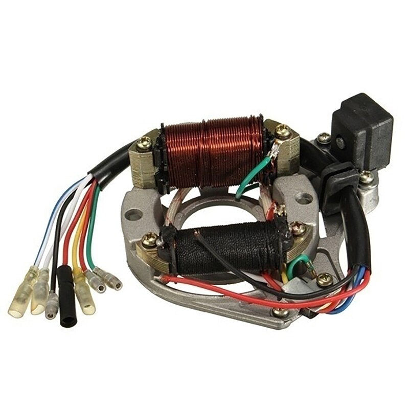 Piezas de motocicleta, bobina Magneto, estator, placa de encendido, alternador, 90cc, 110cc, 125cc, ATV,