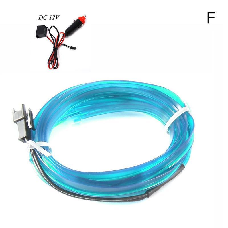 2M Auto-interieur Sfeer Lamp 12V Auto Flexibele Strip Led Strip Led Licht Auto Licht Koud Dashboard Interieur decorat E3X9: Ice blue