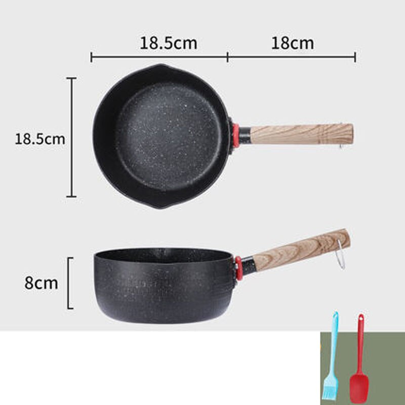 Japanese-style snow pan, Japanese non-stick pot, small pot, small cooking pot, household instant noodle soup pot, induction cook: 5