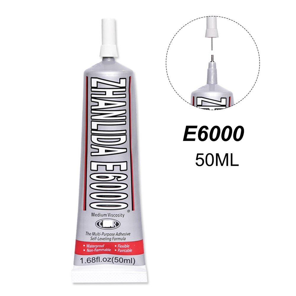 50Ml E6000 Lijm Telefoon Glas Touch Screen Super Sterke Lijm Display Stof Sieraden Kraal Hout E8000 Kleding B7000 B6000 t5000: E6000 50ML