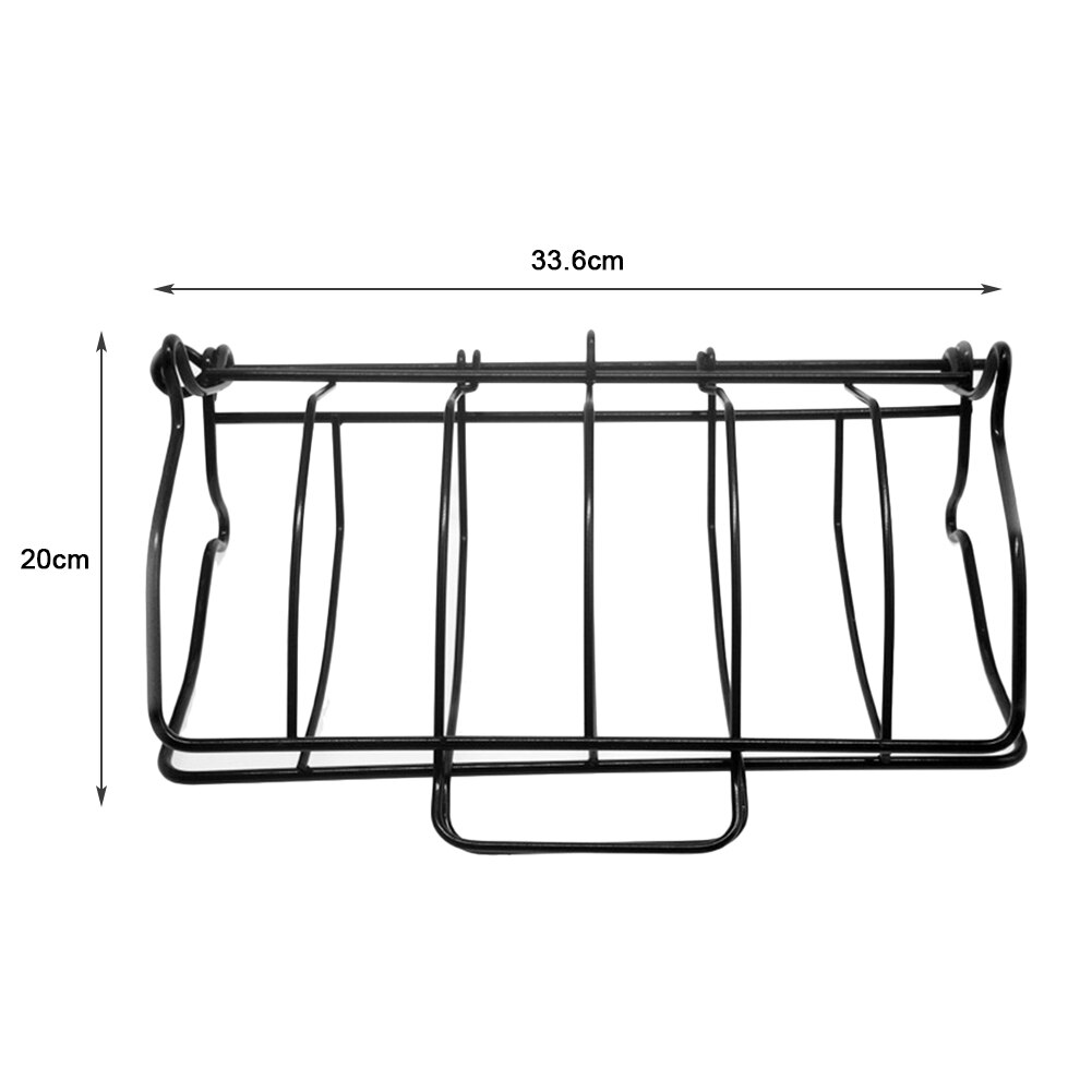 Non-Stick Rib Shelf Stand Barbecue Rib and Roast Rack Stainless Steel Grilling BBQ Chicken Beef Ribs Rack Grilling basket