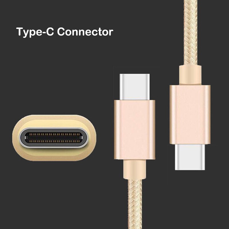 GuSuo Nylon Braided Type-C USB3.1 Data Cable Micro USB Cable for Fast Charging Data Sync Extended Wire 1 Meter 3 Colors
