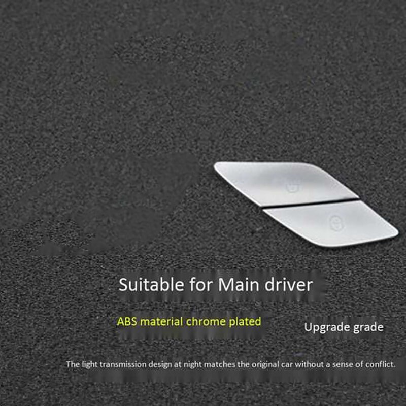 Interruptor para puerta de coche, botones de desbloqueo, cubierta de decoración embellecedora, para Benz W205 W213 X253 C E Class GLC (copiloto)