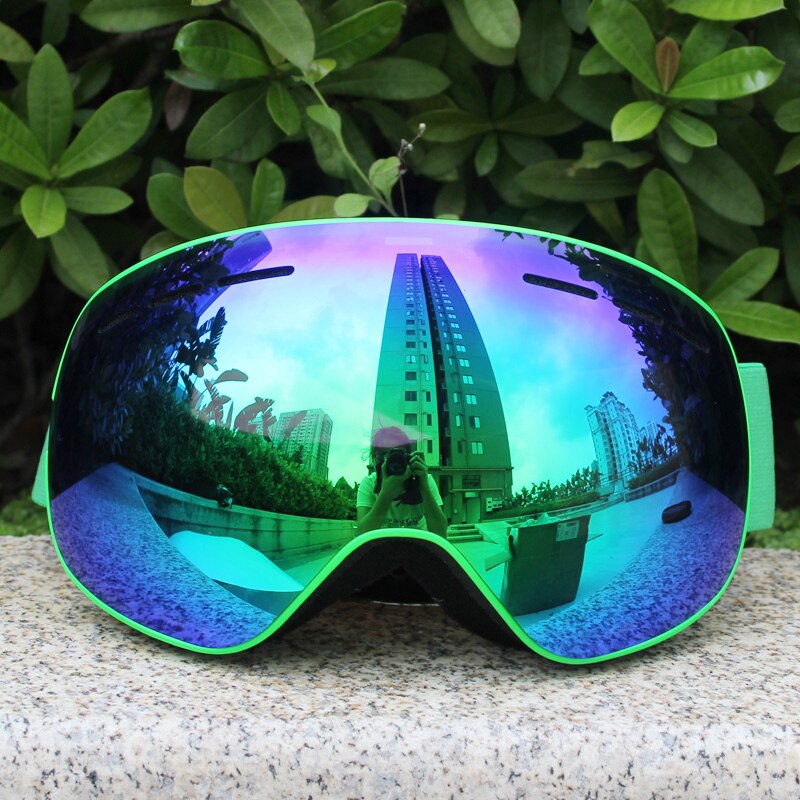 100% UV400 Bescherming Magnetische Ski Bril Lens Anti-Fog Snowboard Goggles Voor Mannen &amp; Vrouwen Skiën Bril