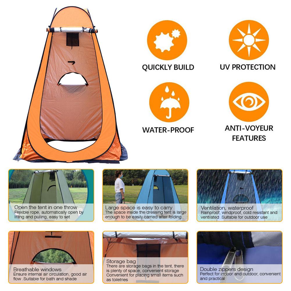Automatische Pop-Up Outdoor Camping Draagbare Privacy Douche Toilet Tent Kleedkamer Tent Uv Functie Functie Dressing Tent
