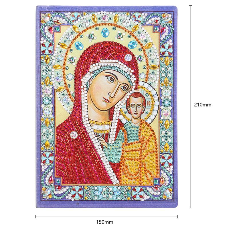 50 Pages A5 Drawing Notebook Craft DIY Special Shaped Diamond Painting Especially Delicate Violin