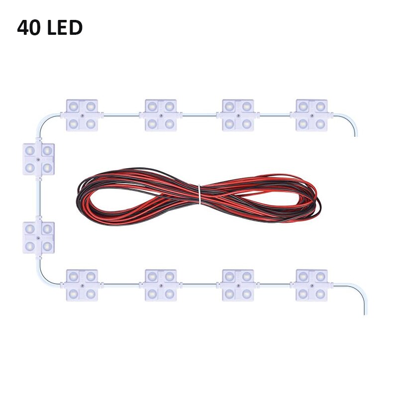 Led-modul SMD 5050 4 LED DC12V LED-Module Wasserdicht IP67 DIY Werbung Super Helle Brief Beleuchtung: 40 LEDs