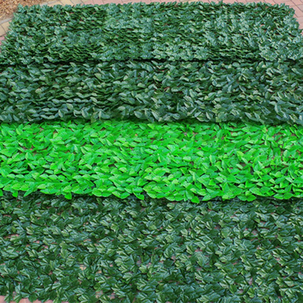 Panel enrollado de hiedra para decoración del hogar, cerca Artificial de hojas verdes con protección UV para balcón, privacidad, jardín, patio trasero, plantas de ratán para pared