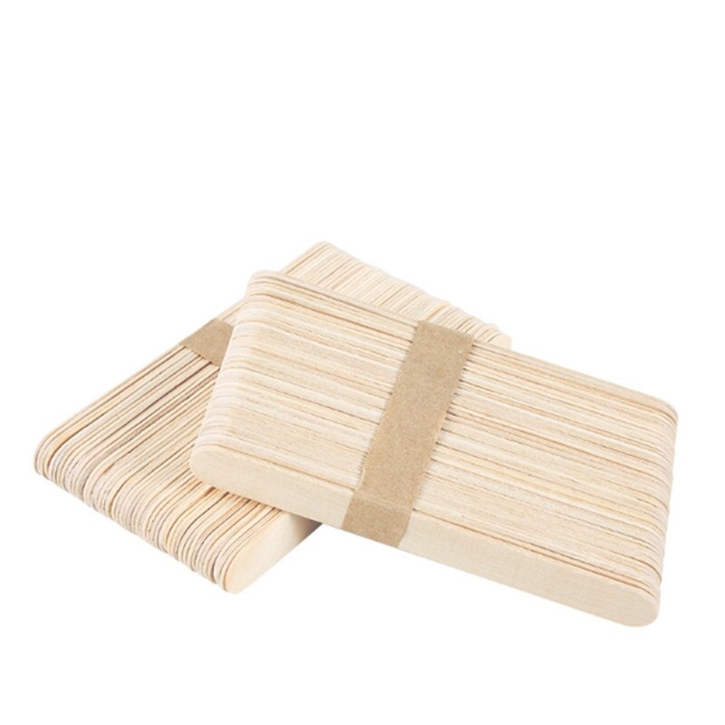 Natural Wood Craft Pack of 100 Pieces Craft Sticks Jumbo Craft Sticks