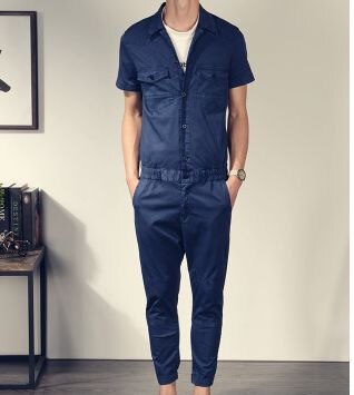 neue Sommer Männer Gesamt lässig Harem Lätzchen Hosen Männlichen Hüfte-hüpfen-Gesamt Overall Elegante Kühle Hosen 041607: 12 / L