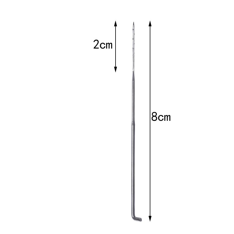 Porta agujas para fieltrado con mango de madera, herramienta para fieltrar con mango de madera y botella de aguja, 10 Uds. 80MM, Kits de manualidades para niños