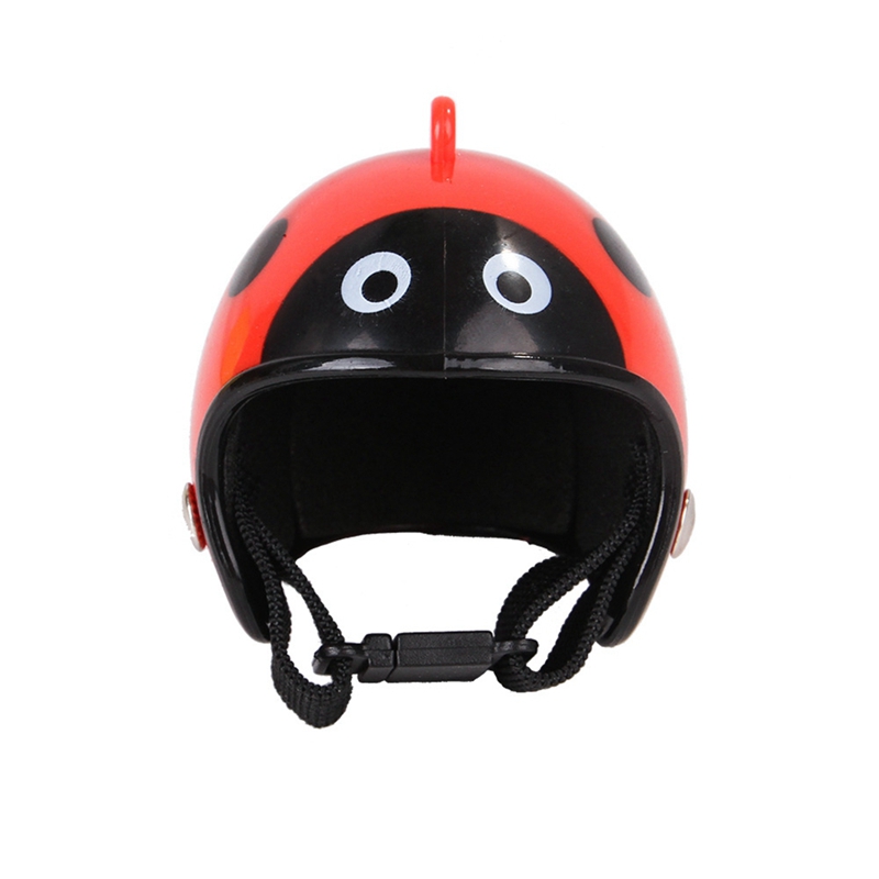 1 pièces en plastique mignon poulet chapeau poulet casque Protection couvre-tête petit animal de compagnie casque oiseau couvre-chef fournitures pour animaux de compagnie chapeau Costume: B