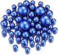 40 PCS Blue Floating Pearls Beads for Vases No Hole Highlight Pearl Bead Vase Fillers for Centerpieces, 30mm, 20mm, and 14mm: royal blue