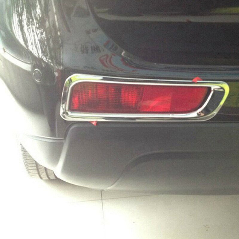 Til mitsubishi outlander krom tågebaglygte tågelygte lygte dæksel trim kofangerbeskytter dekoration bil styling